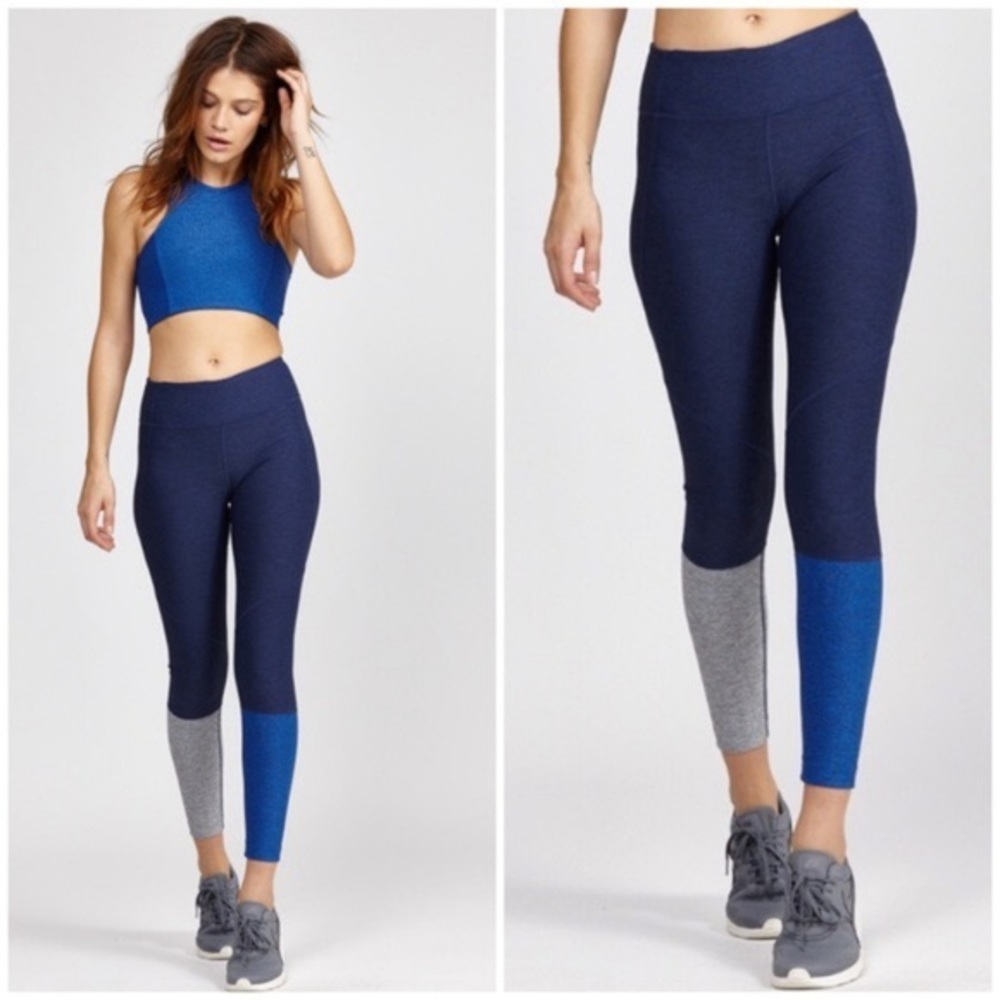 Outdoor Voices Dipped Warmup Color Block Leggings